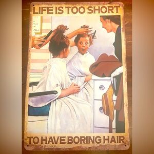 Barber Shop Metal Sign